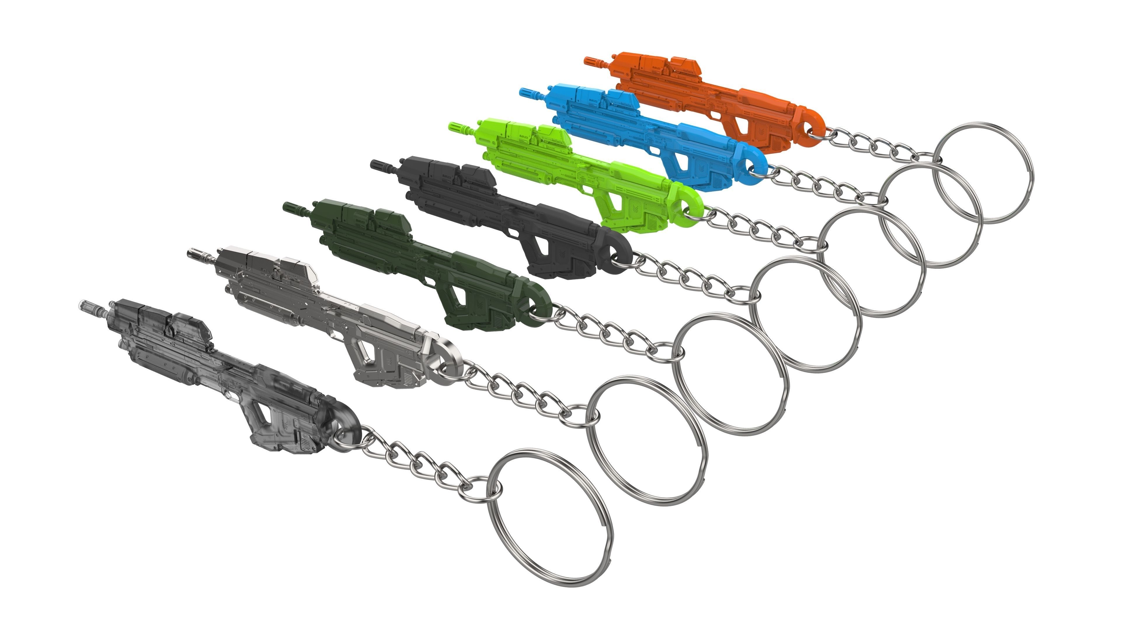 Keychain - MA40 Assault Cannon - Halo - Printable model - STL 3D print model_12