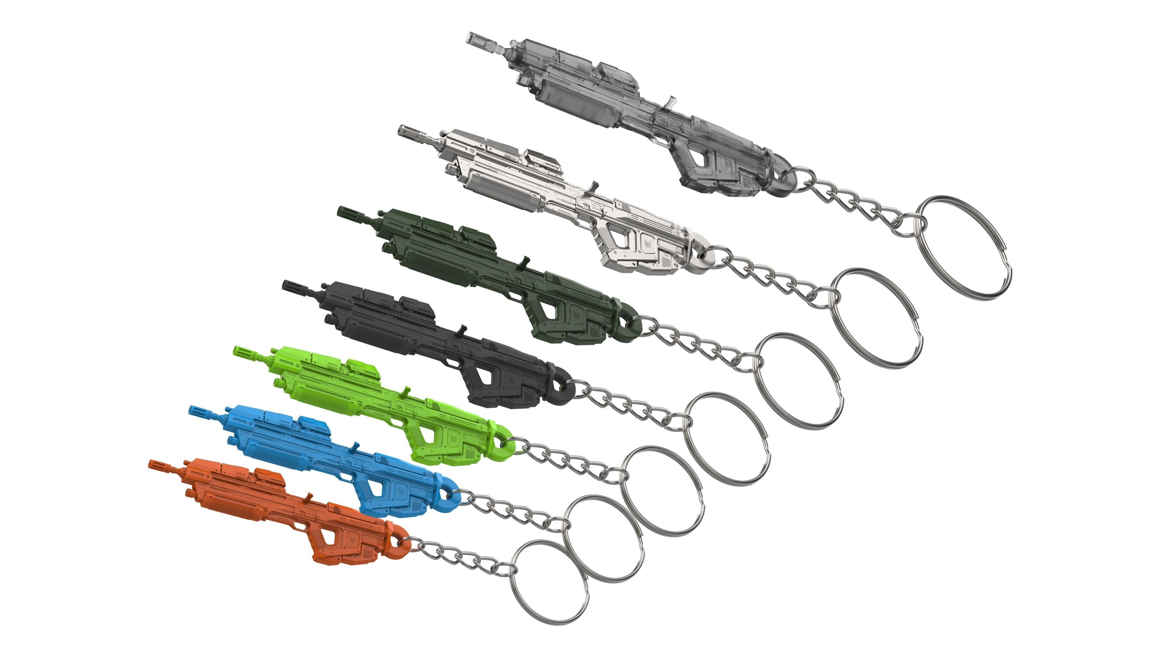 Keychain - MA40 Assault Cannon - Halo - Printable model - STL 3D print model_10