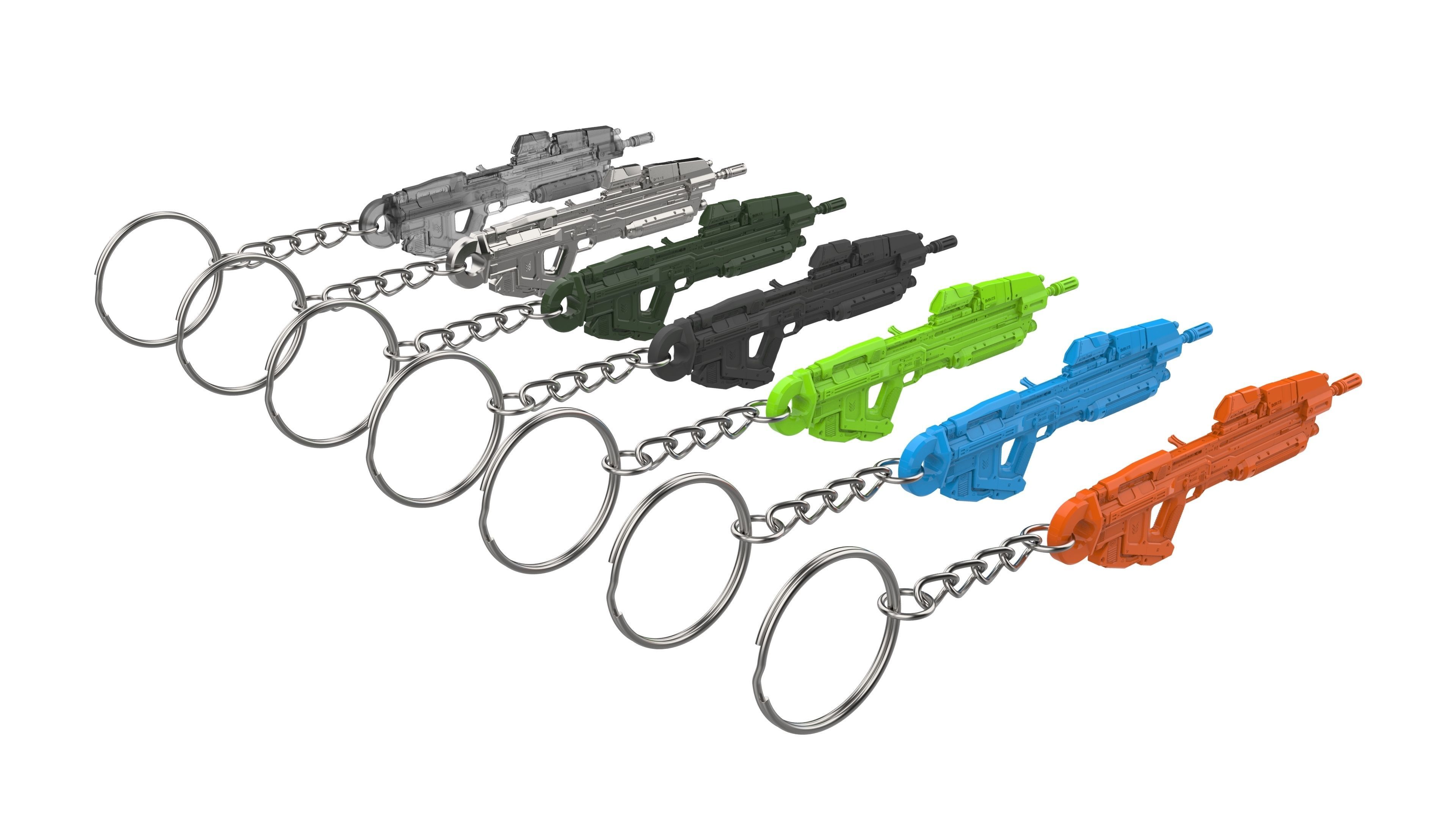 Keychain - MA40 Assault Cannon - Halo - Printable model - STL 3D print model_13