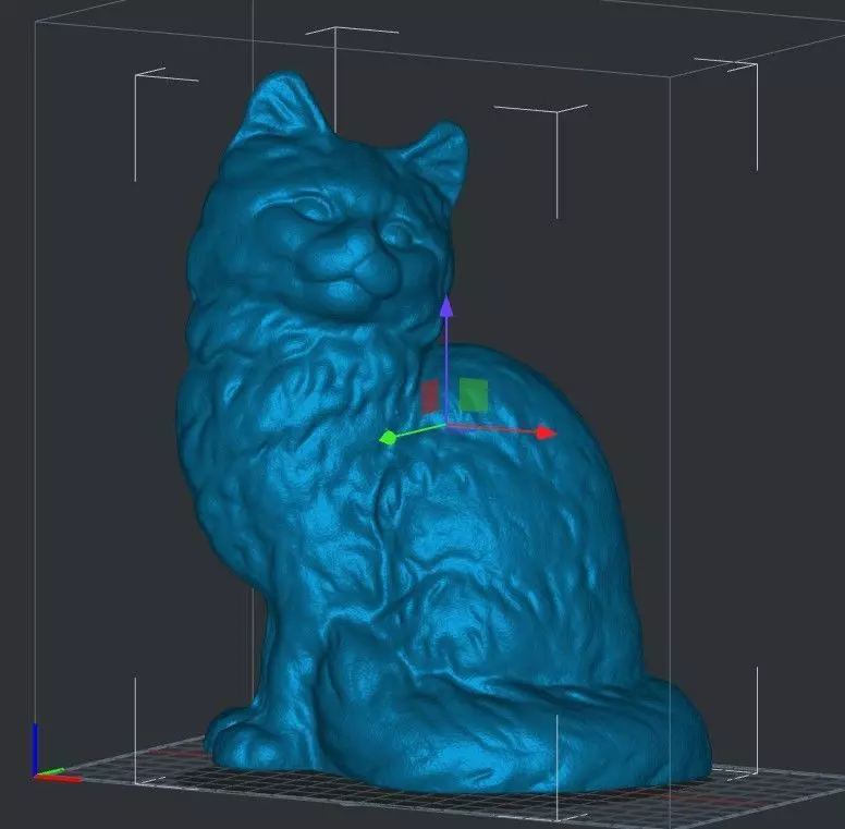 Cat figure statue 3D print model_0