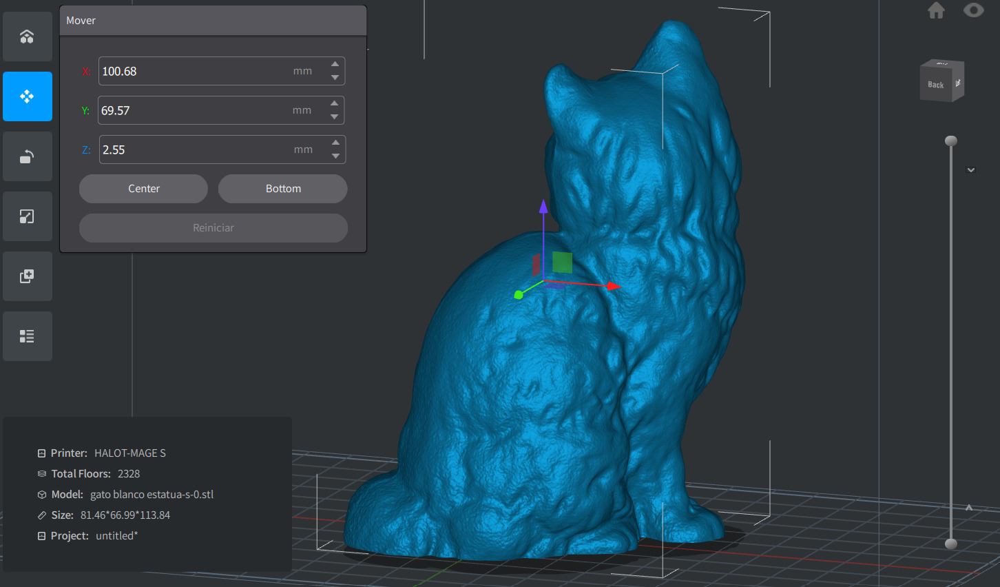 Cat figure statue 3D print model_2