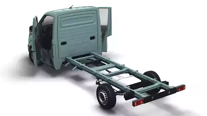 MAN TGE Chassis SingleCab L2 HQInterior 2023 3D model