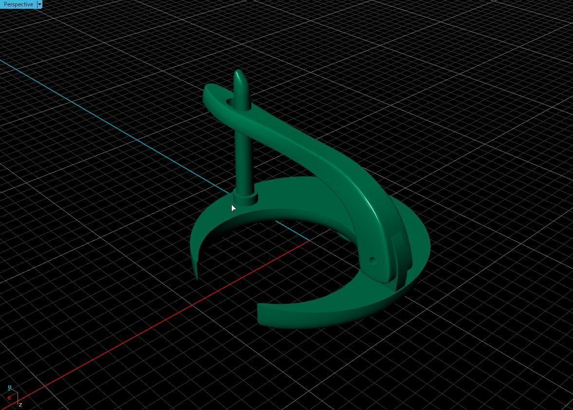 month earring 3D print model_15