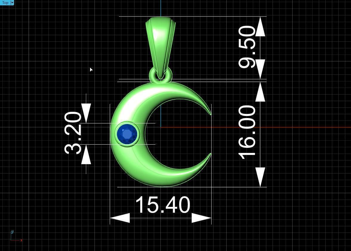 pendant mounth 3D print model_17