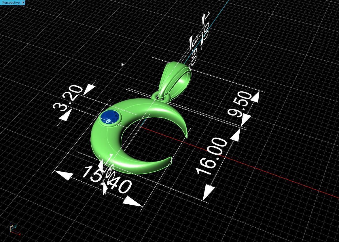 pendant mounth 3D print model_18