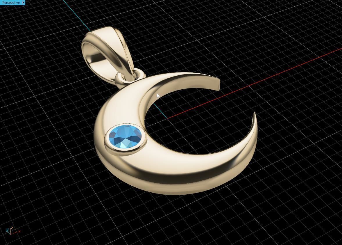 pendant mounth 3D print model_6