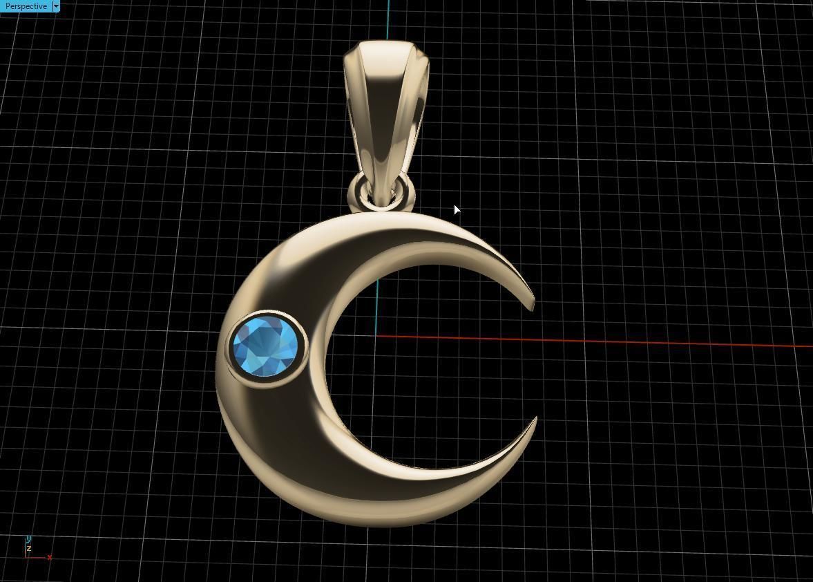 pendant mounth 3D print model_4