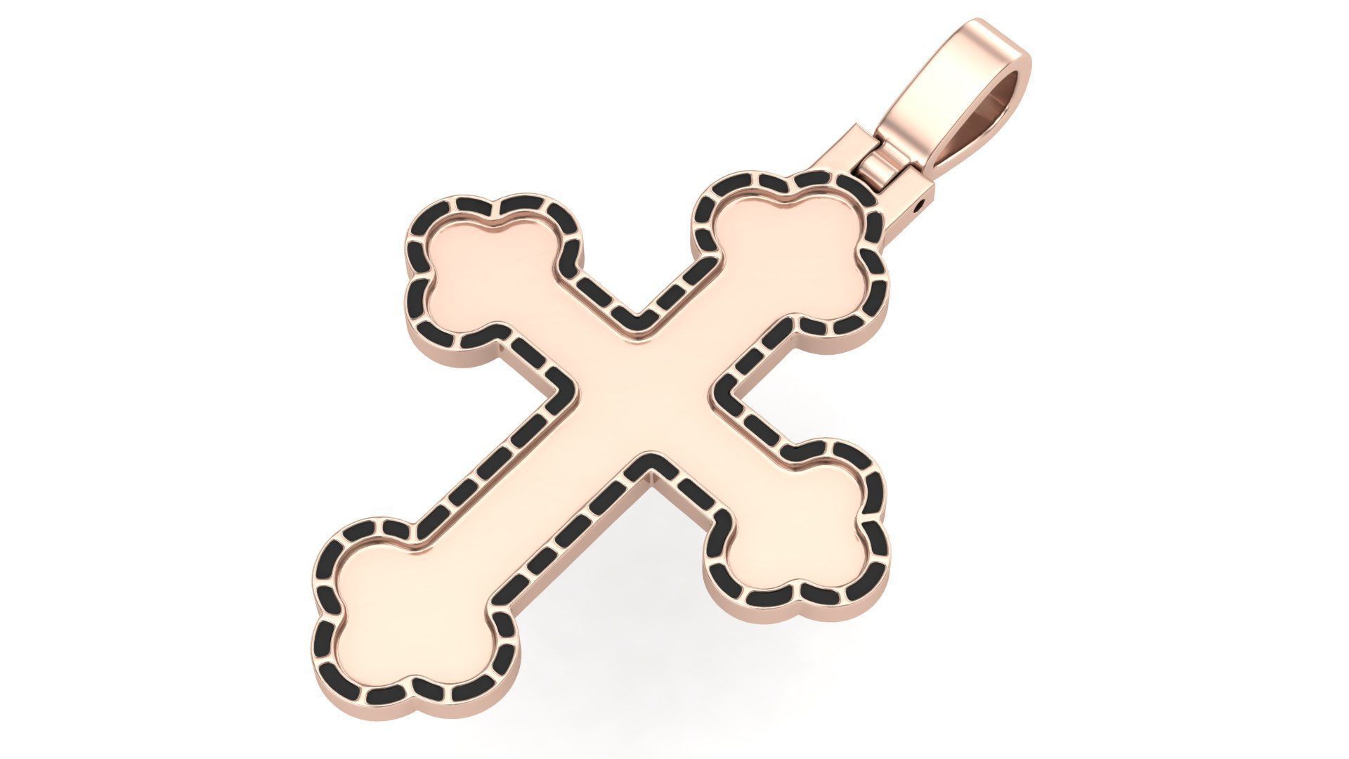 Cross With Enamel  3D print model_4