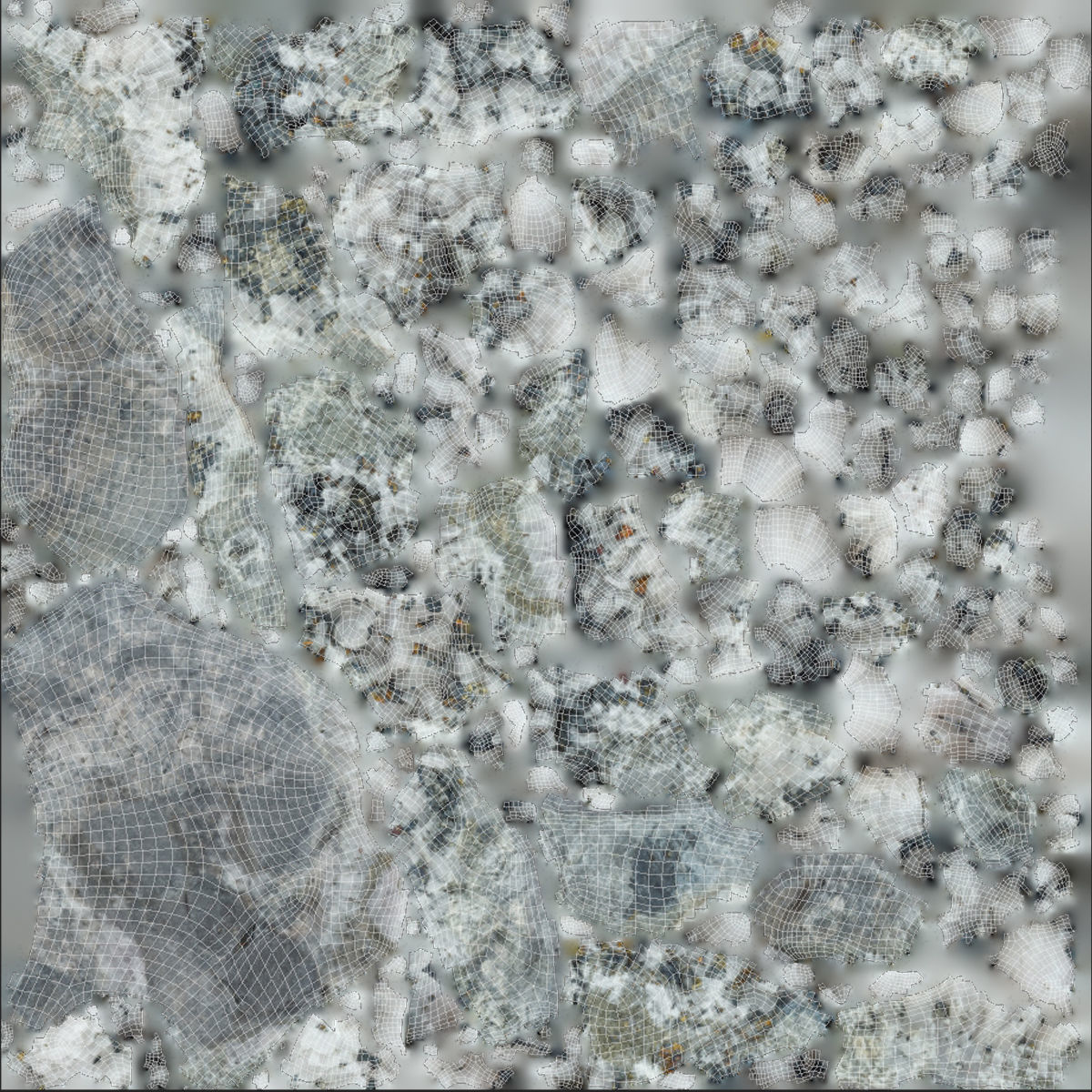 Quartz Pyrite Chalcopyrite Low-poly 3D model_8