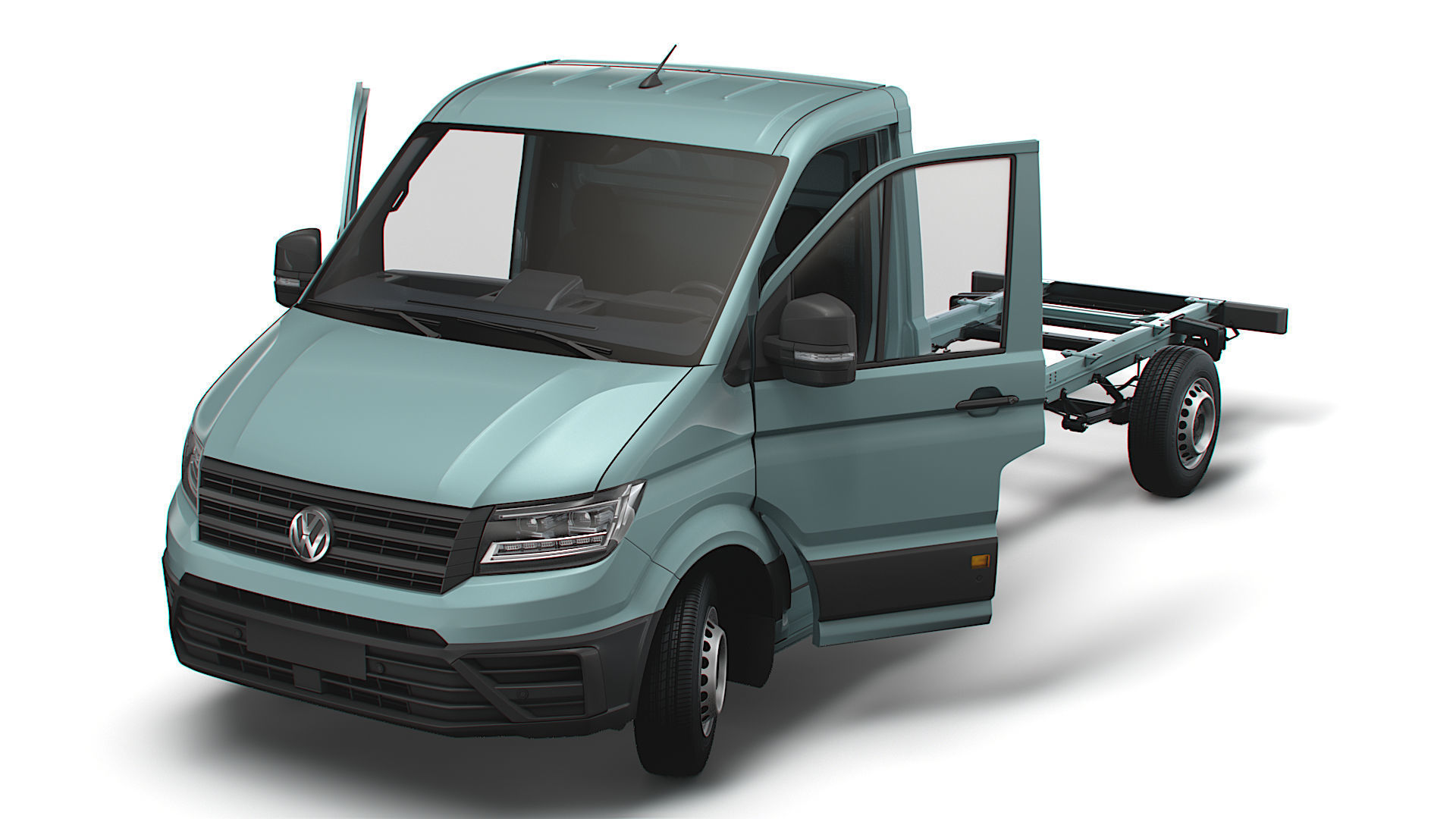 VW Crafter Chassis SingleCab L2 HQInterior 2023 3D model_8