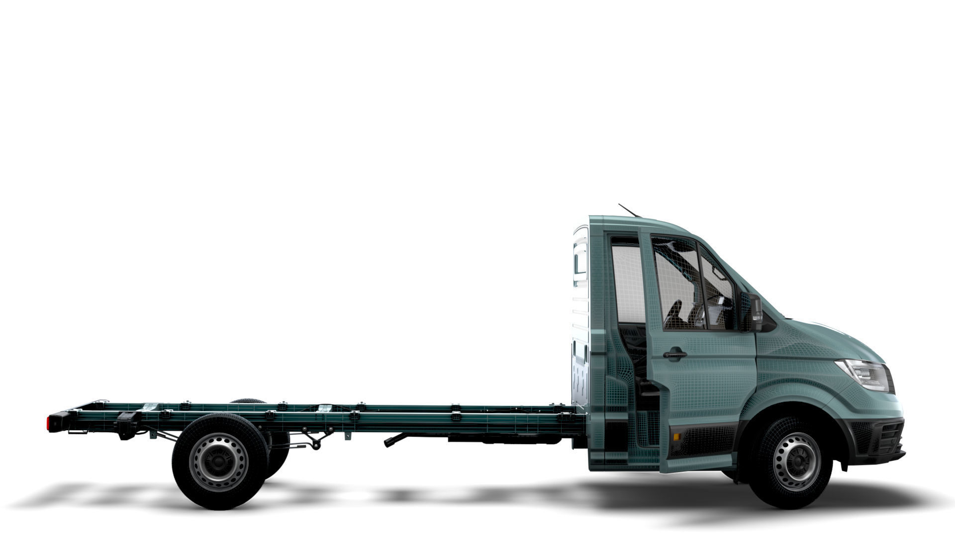 VW Crafter Chassis SingleCab L2 HQInterior 2023 3D model_13