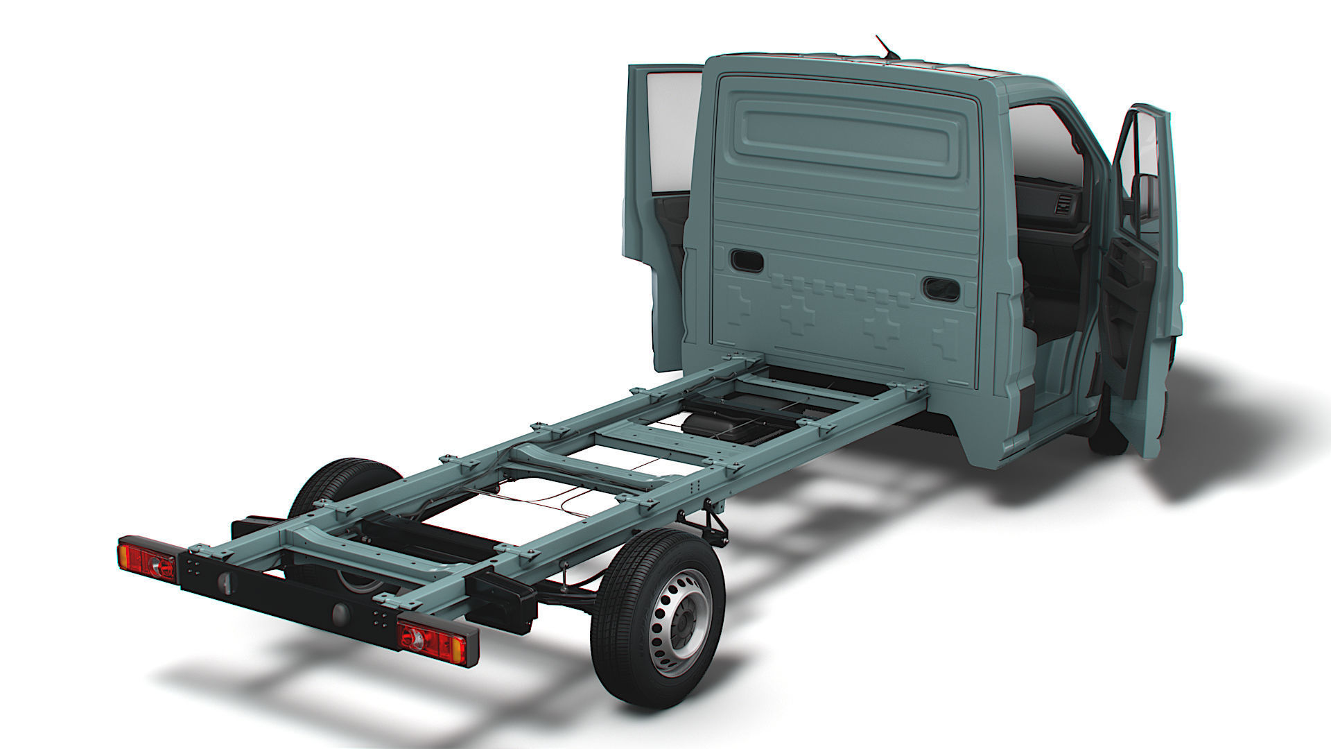 VW Crafter Chassis SingleCab L2 HQInterior 2023 3D model_3