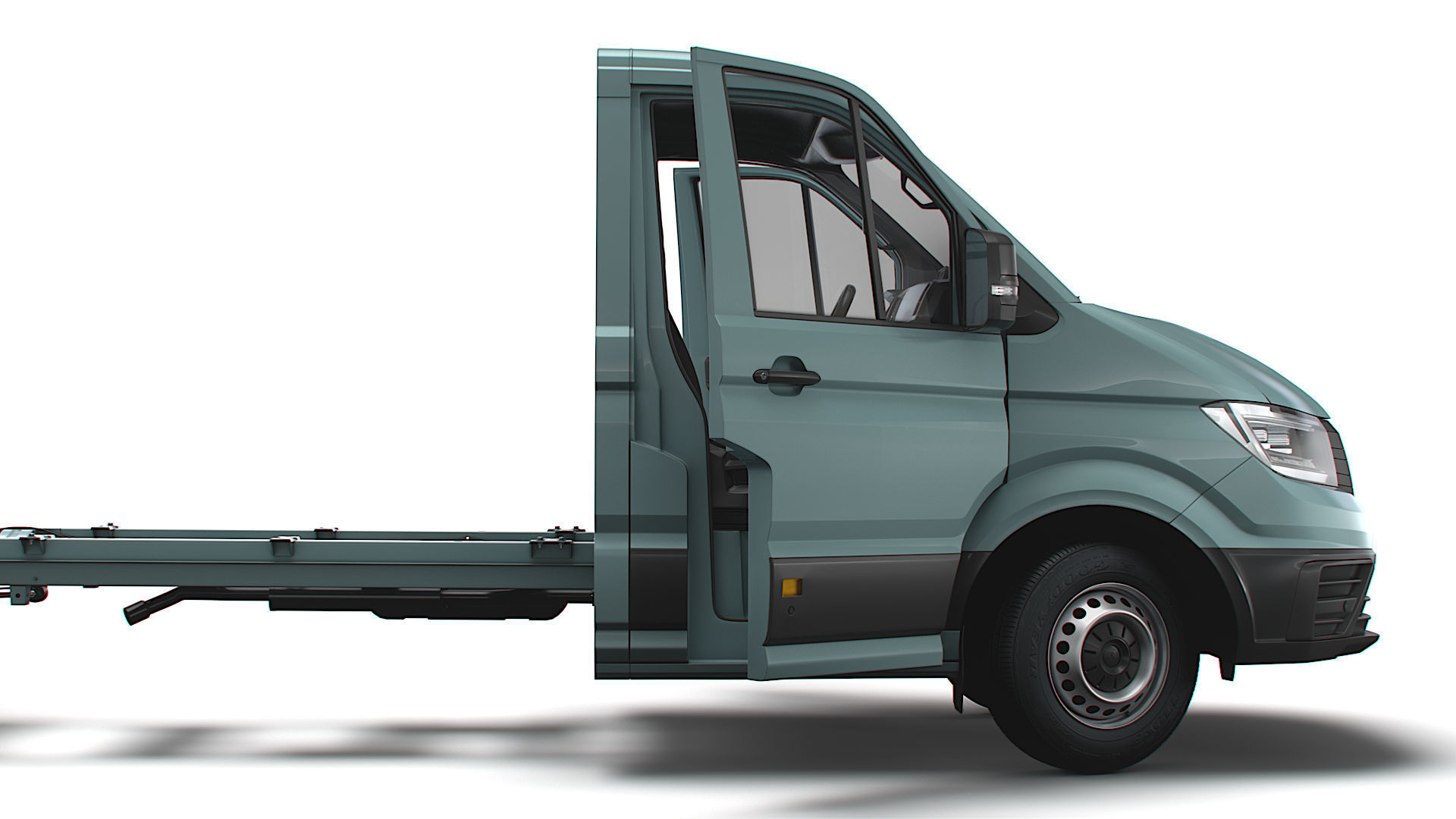 VW Crafter Chassis SingleCab L2 HQInterior 2023 3D model_4