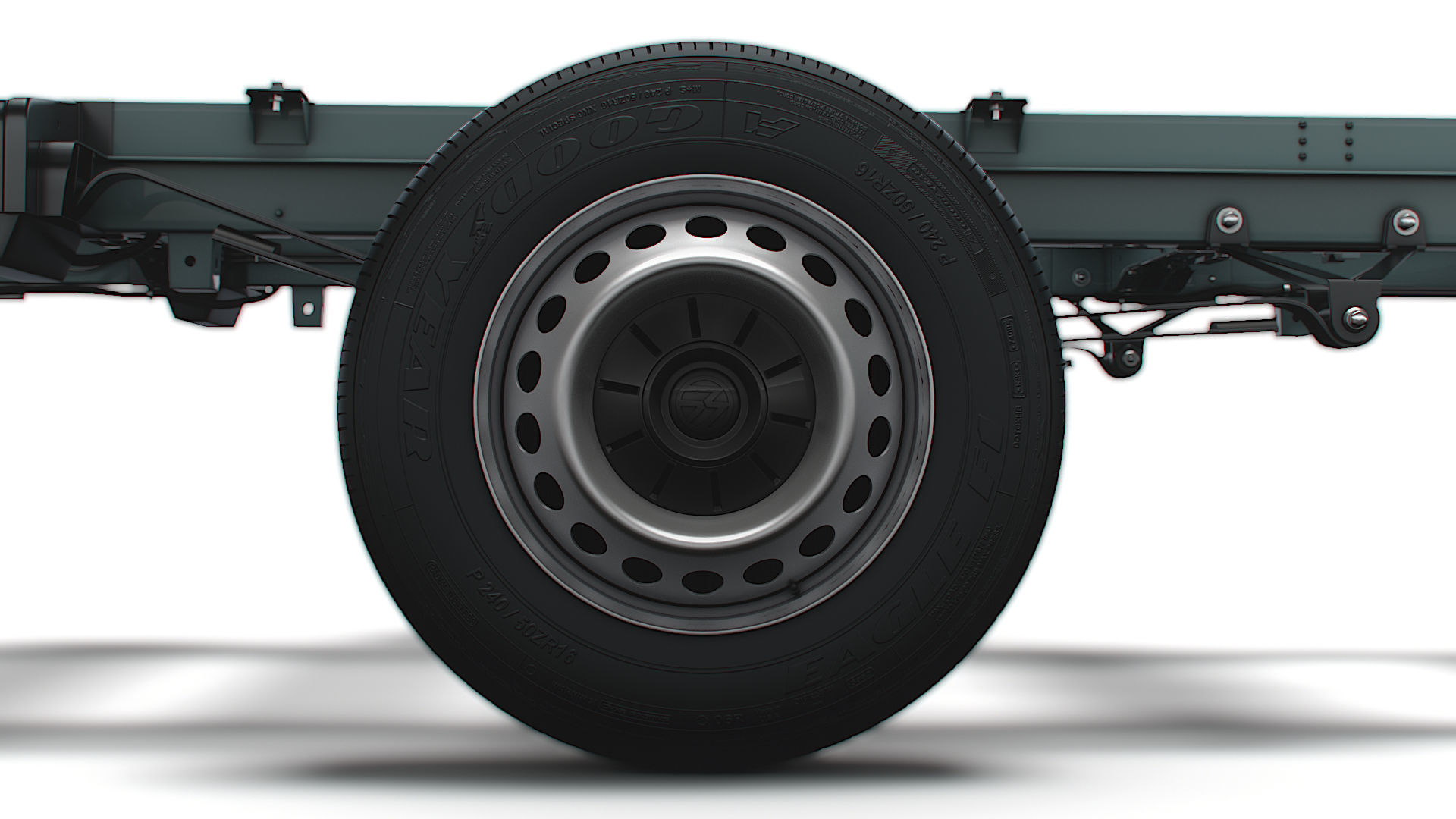 VW Crafter Chassis SingleCab L2 HQInterior 2023 3D model_9