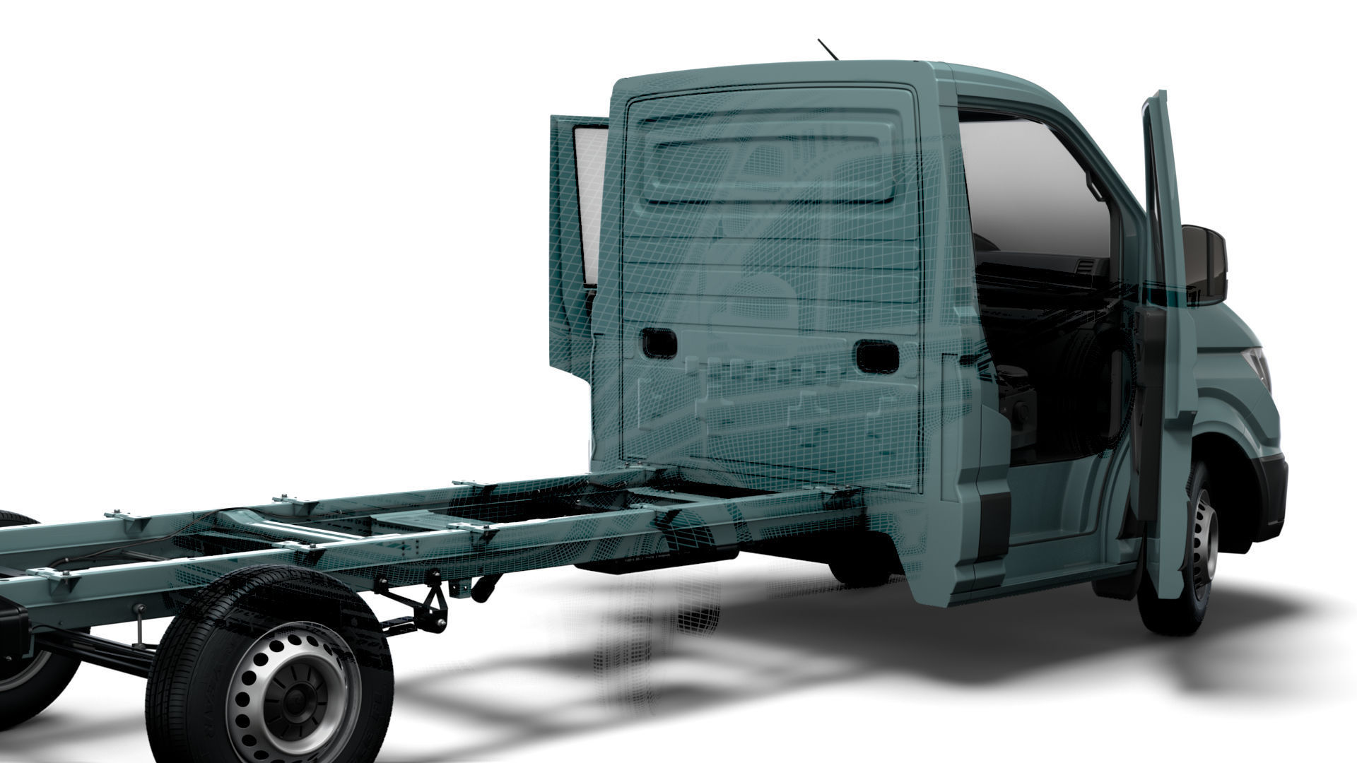 VW Crafter Chassis SingleCab L2 HQInterior 2023 3D model_23