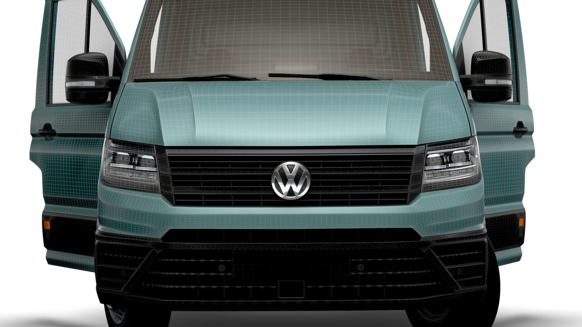 VW Crafter Chassis SingleCab L2 HQInterior 2023 3D model_19