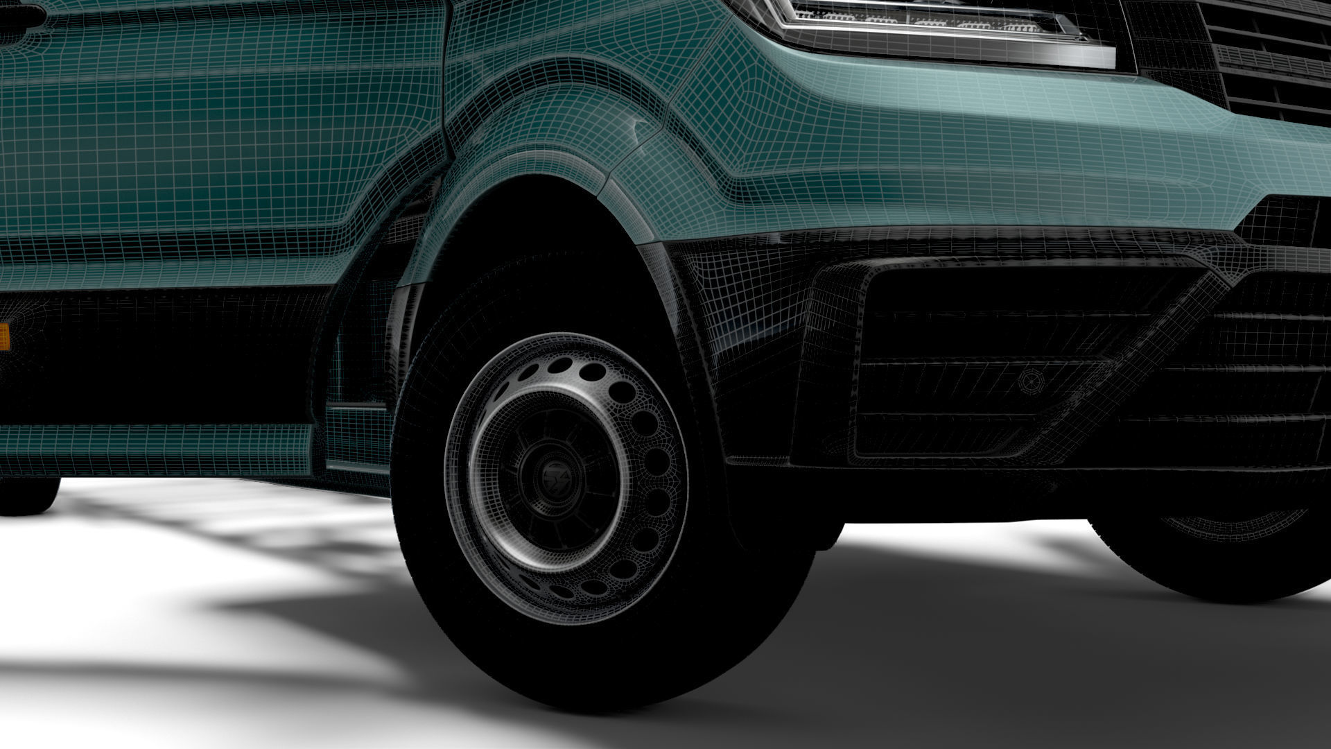 VW Crafter Chassis SingleCab L2 HQInterior 2023 3D model_17