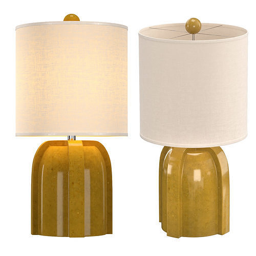  Arenson Yellow Ceramic Table Lamp 3D model