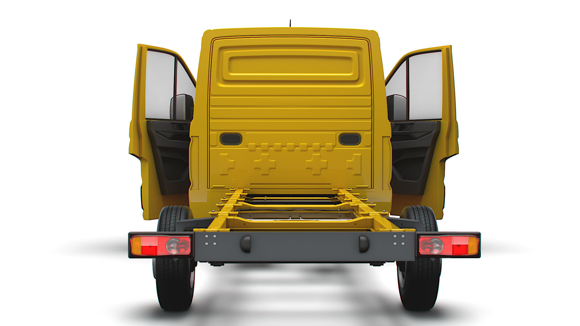 VW Crafter Chassis SingleCab L3 HQInterior 2023 3D model_10