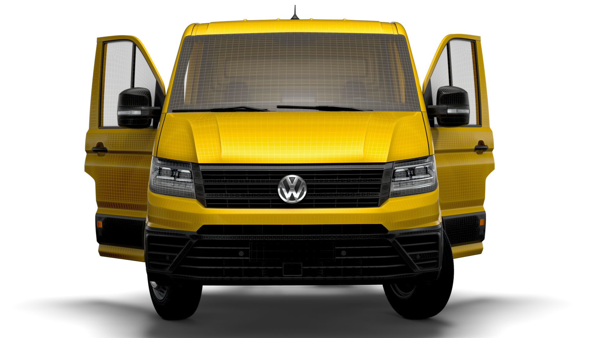 VW Crafter Chassis SingleCab L3 HQInterior 2023 3D model_18