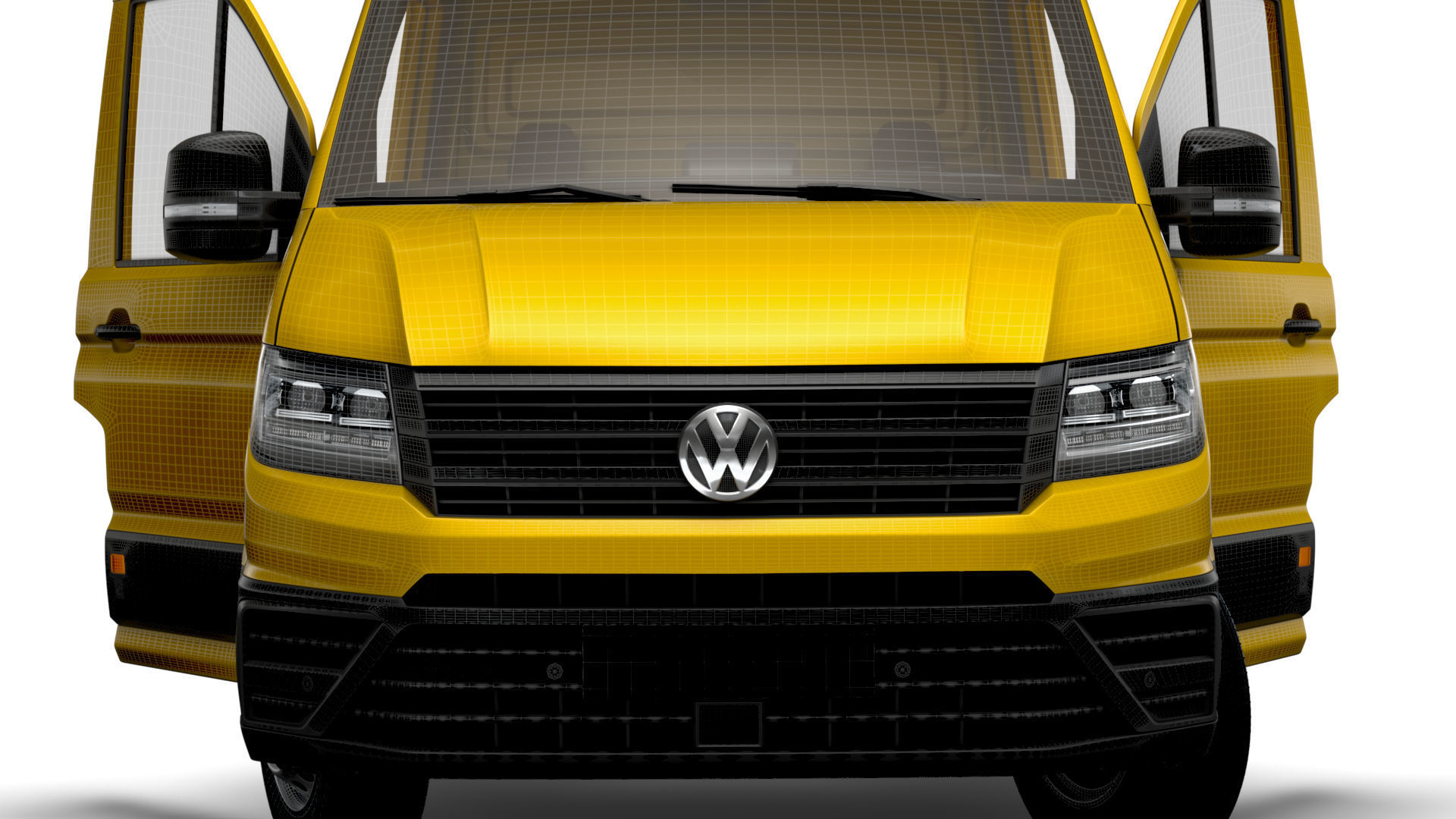 VW Crafter Chassis SingleCab L3 HQInterior 2023 3D model_19