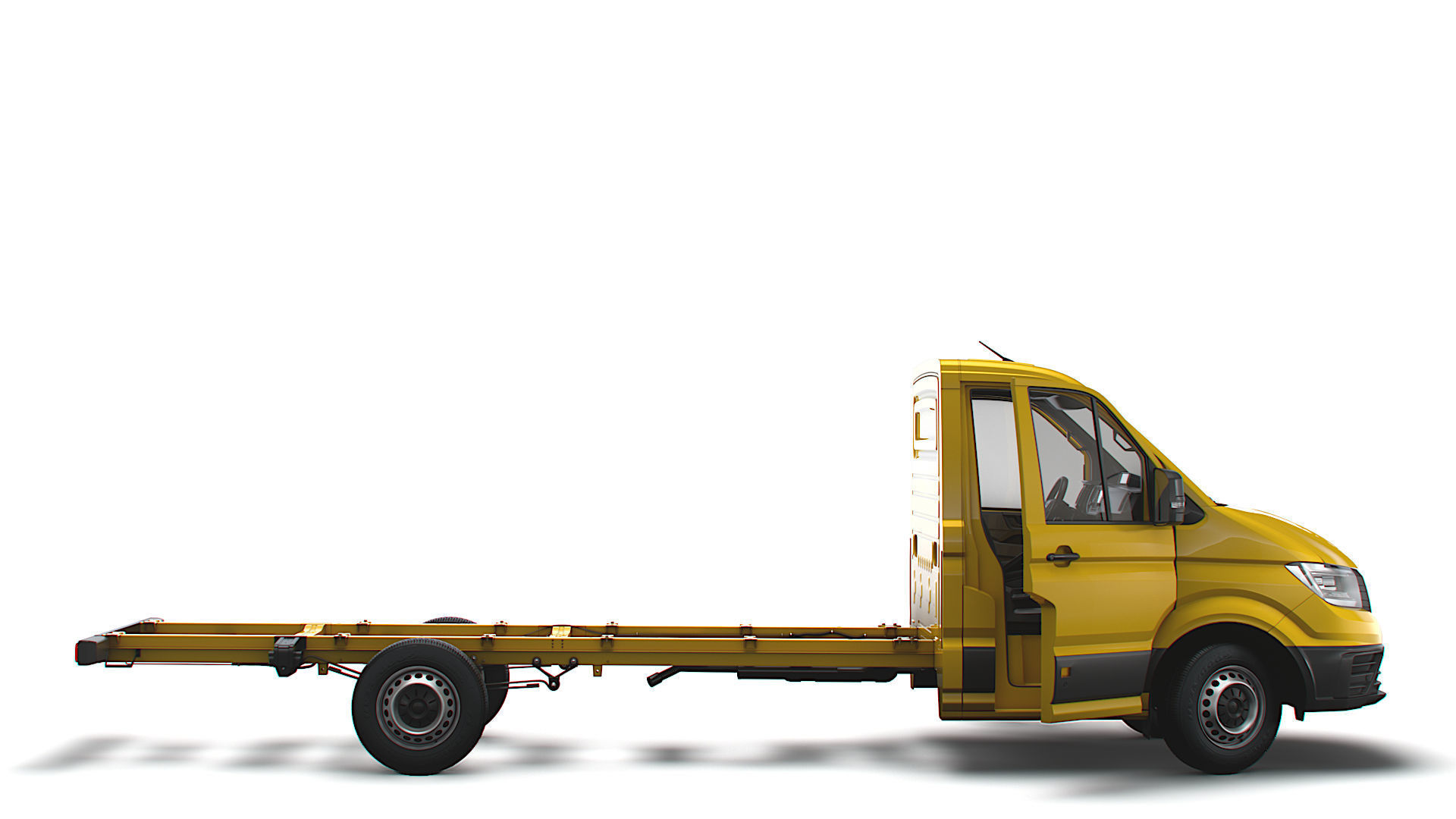 VW Crafter Chassis SingleCab L3 HQInterior 2023 3D model_2