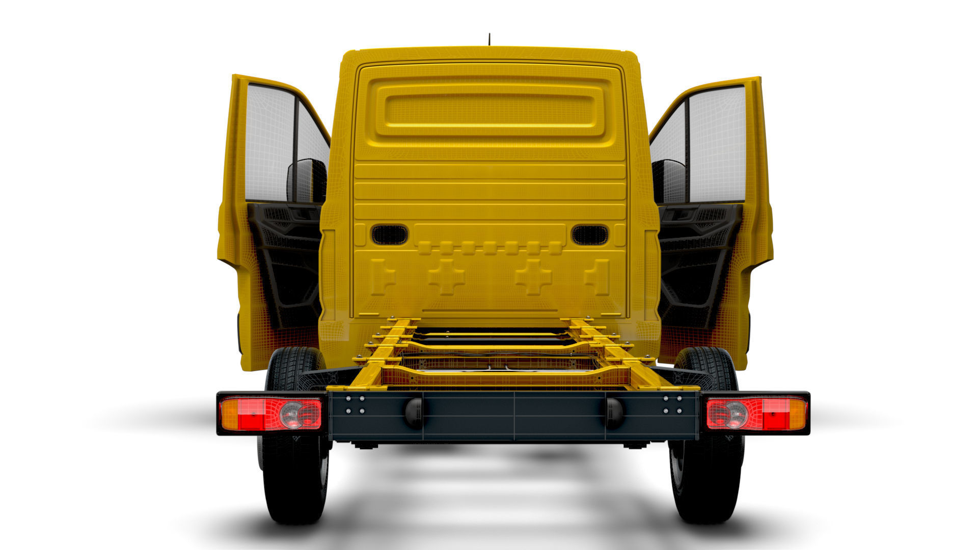 VW Crafter Chassis SingleCab L3 HQInterior 2023 3D model_22