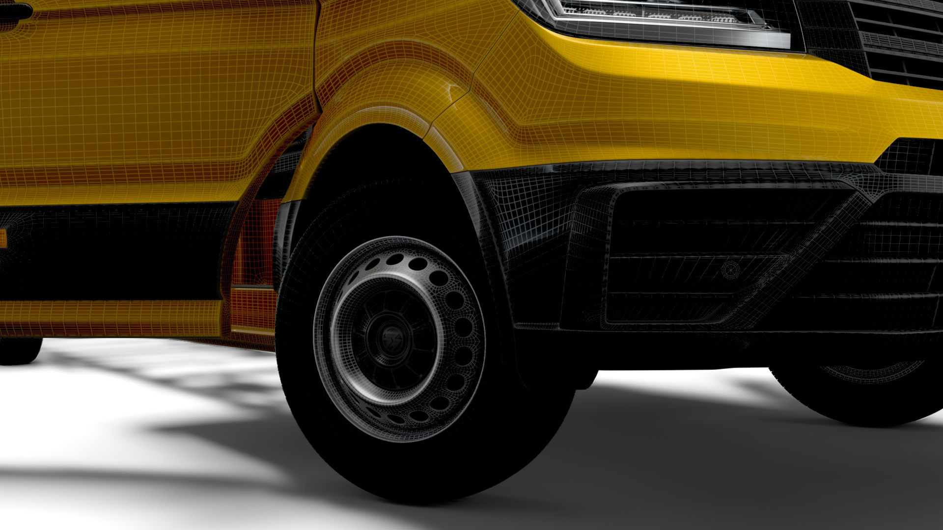 VW Crafter Chassis SingleCab L3 HQInterior 2023 3D model_17