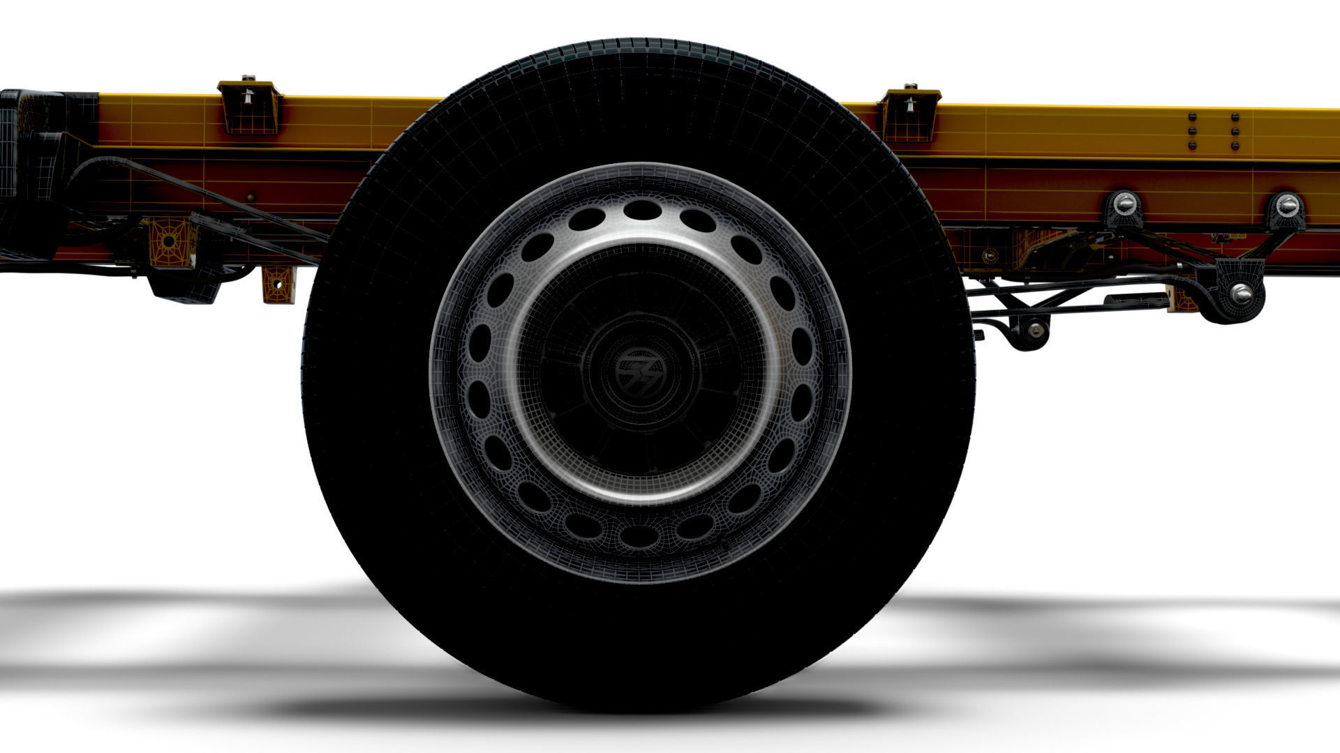 VW Crafter Chassis SingleCab L3 HQInterior 2023 3D model_21