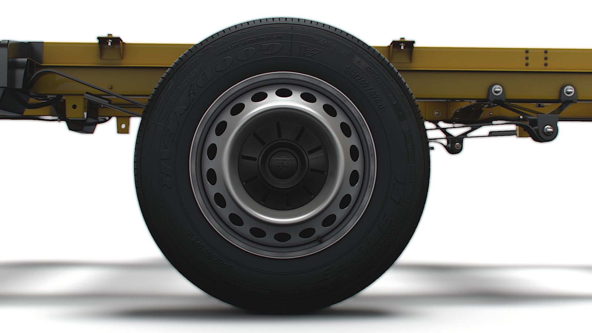 VW Crafter Chassis SingleCab L3 HQInterior 2023 3D model_9