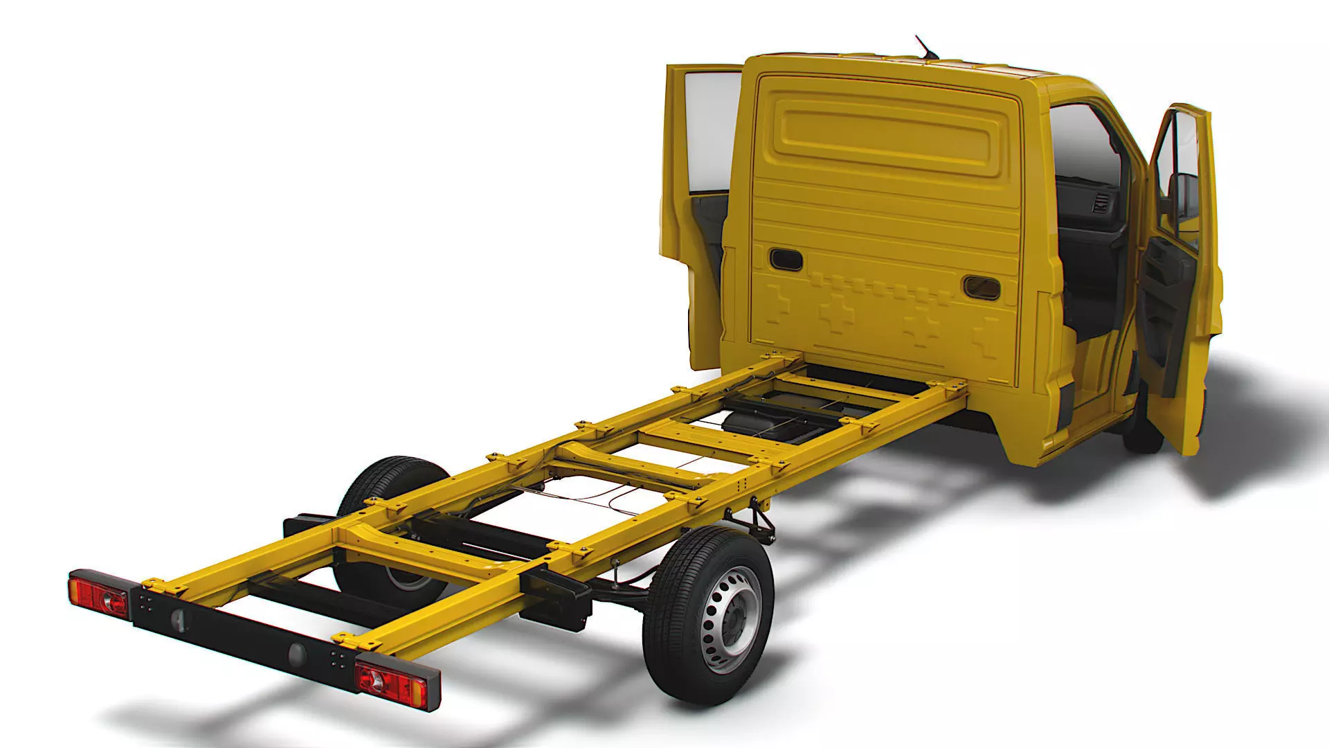 VW Crafter Chassis SingleCab L3 HQInterior 2023 3D model_0