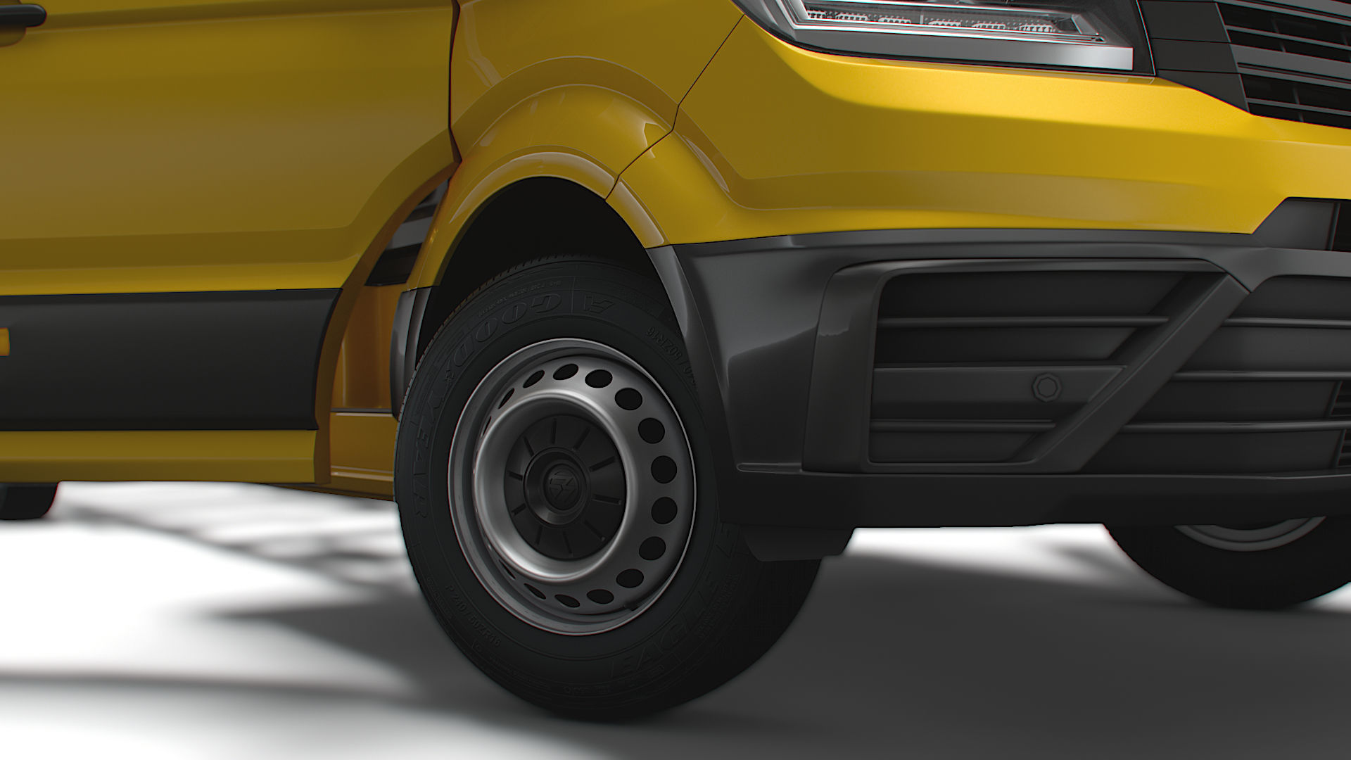 VW Crafter Chassis SingleCab L3 HQInterior 2023 3D model_5