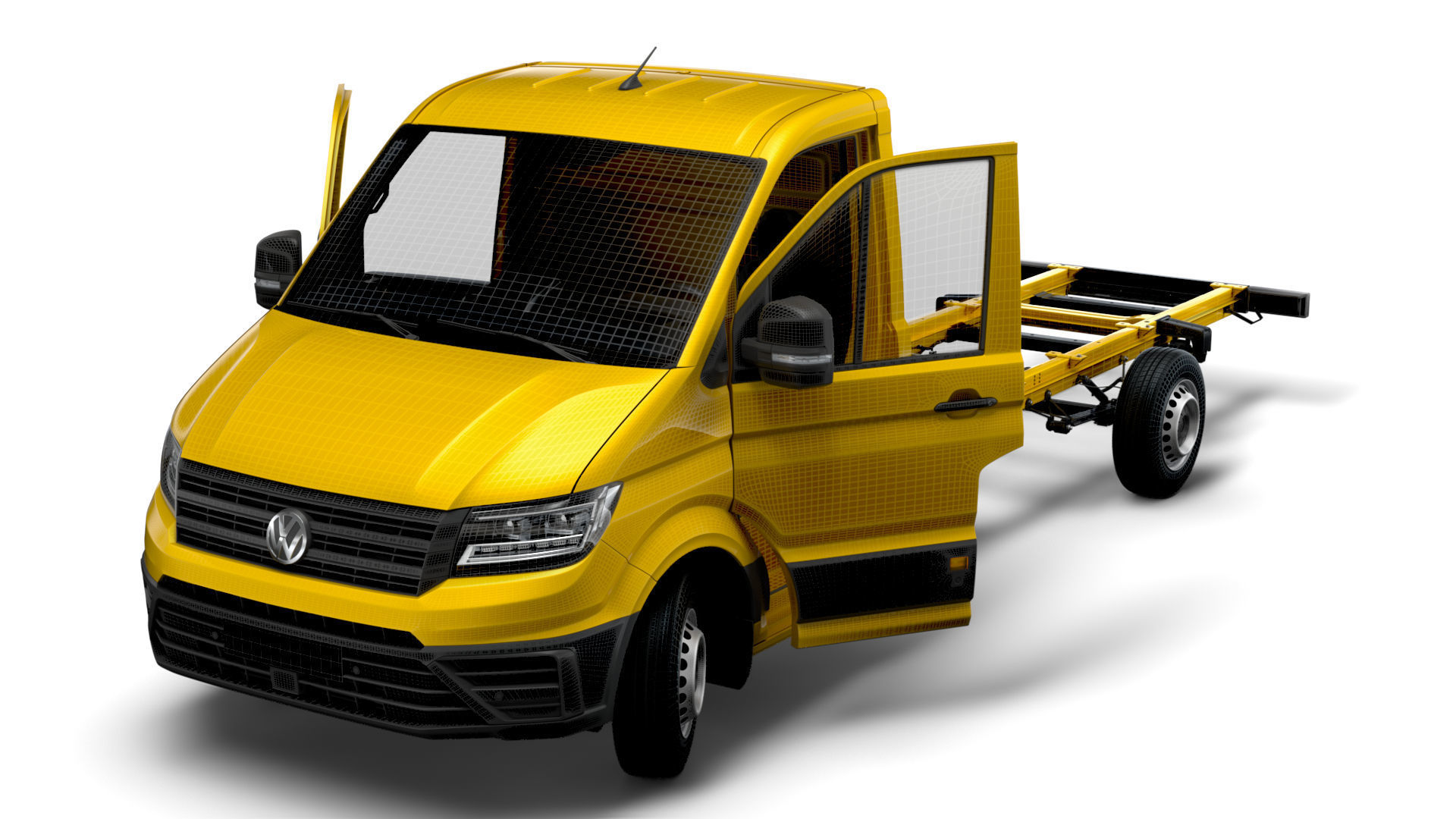 VW Crafter Chassis SingleCab L3 HQInterior 2023 3D model_20