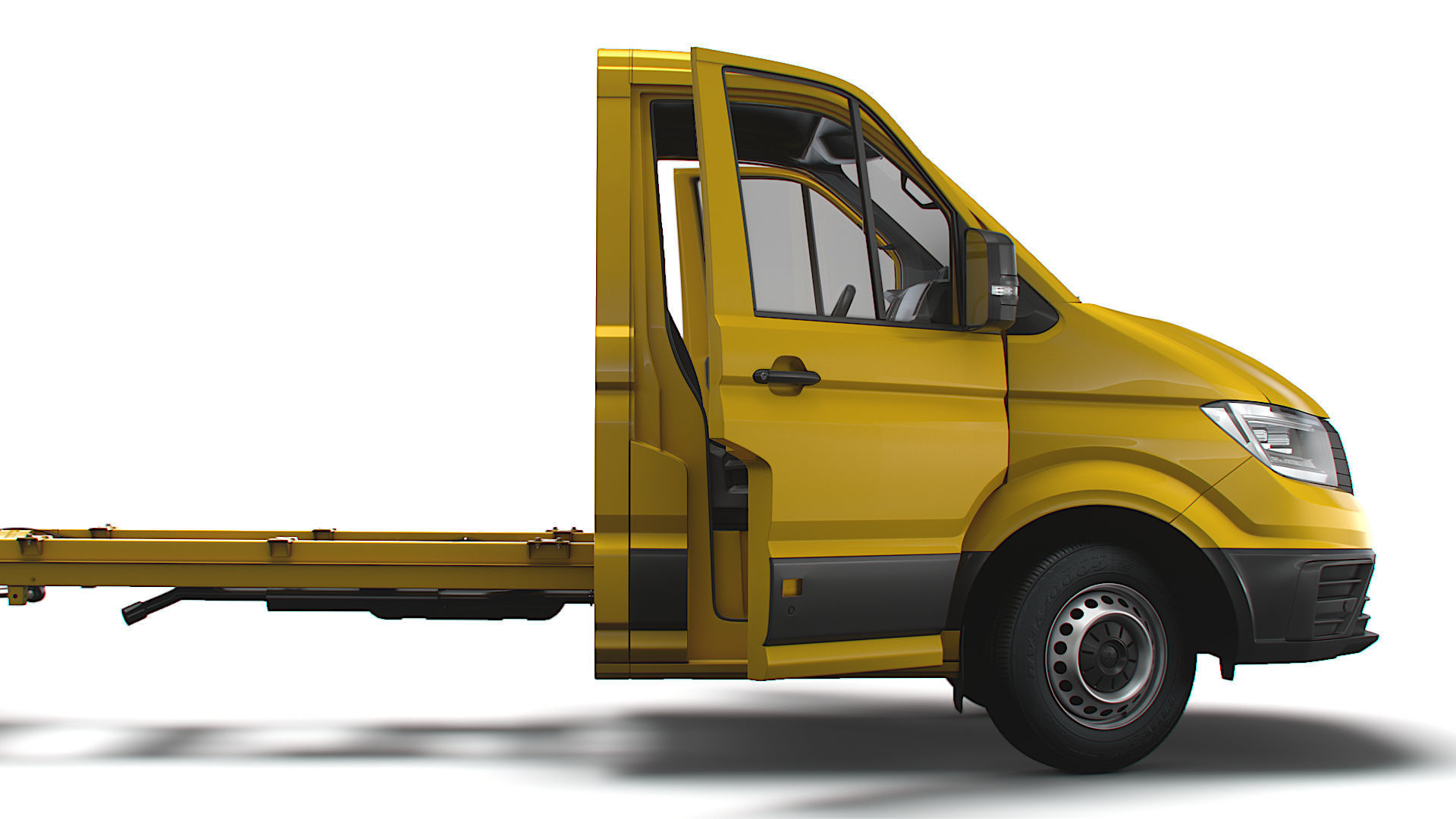 VW Crafter Chassis SingleCab L3 HQInterior 2023 3D model_4