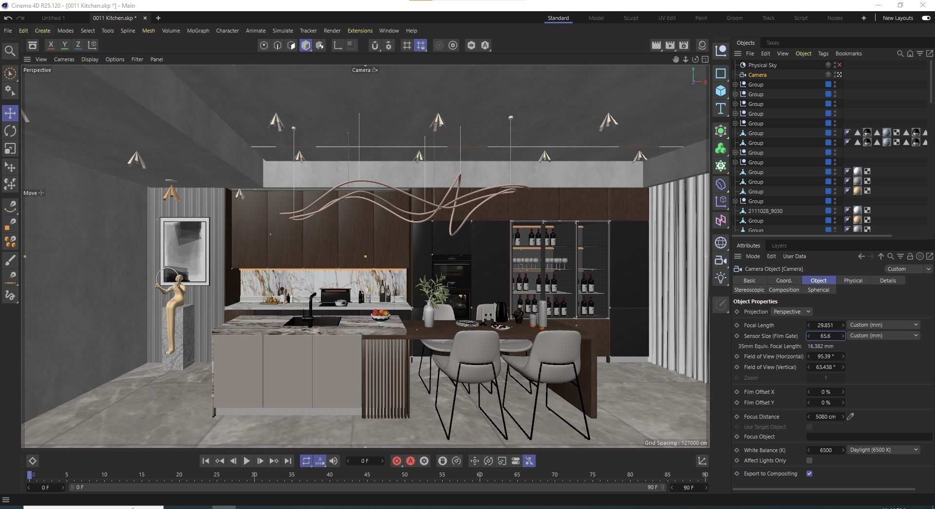 Kitchen fully parametric  Resizable manufacturable  0011 3D model_18