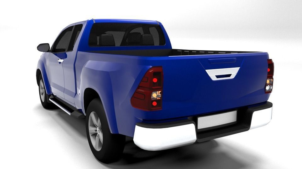 TOYOTA HILUX DOUBLECAB Low-poly 3D model_2