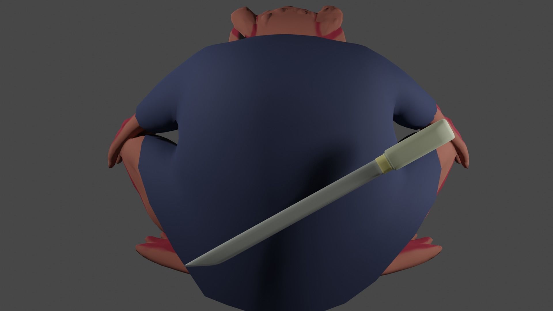 Naruto Gamabunta Character Free low-poly 3D model_2