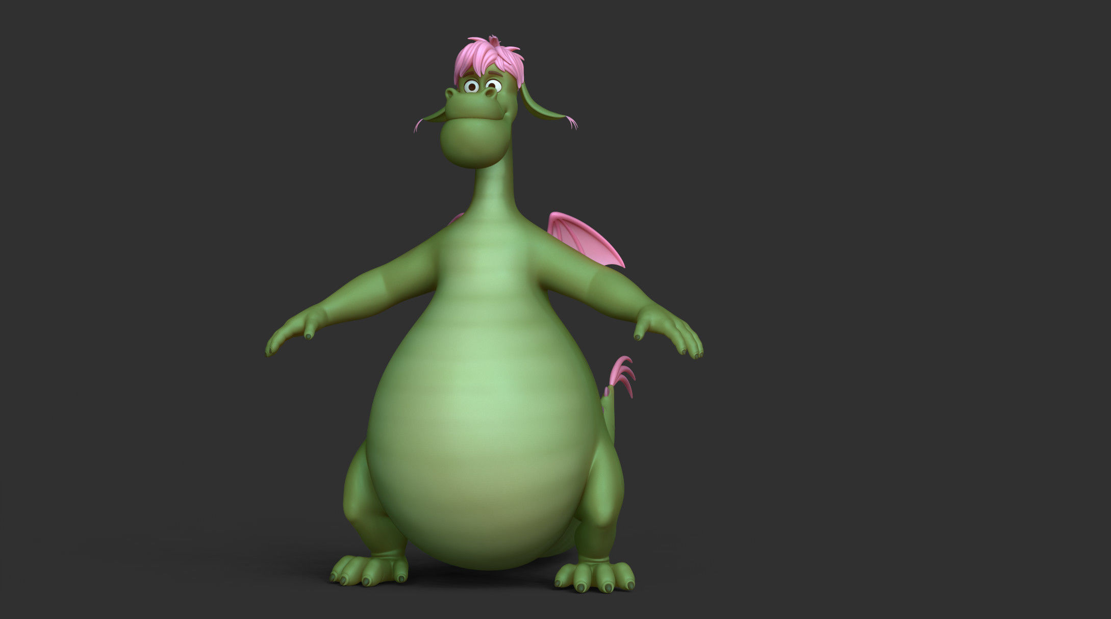 Elliott the Dragon 3D model_12