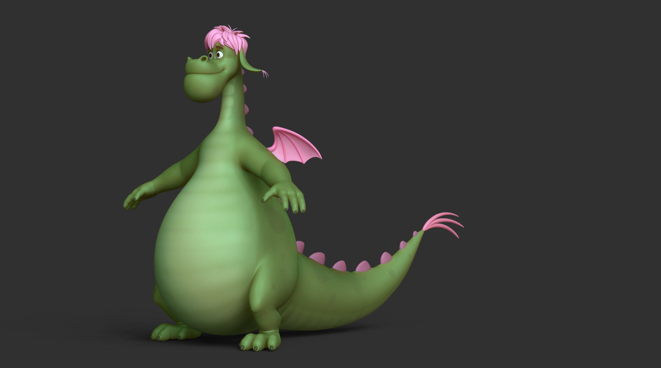 Elliott the Dragon 3D model_11