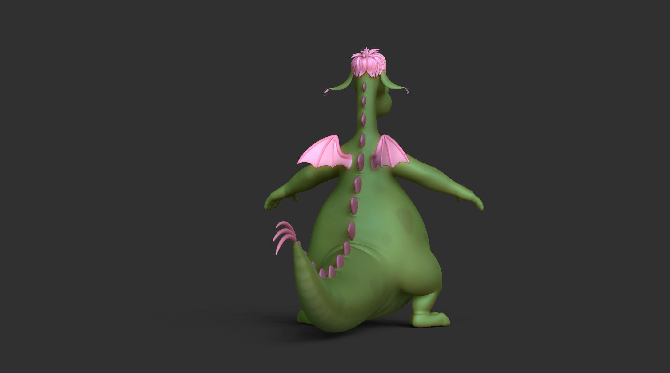 Elliott the Dragon 3D model_6