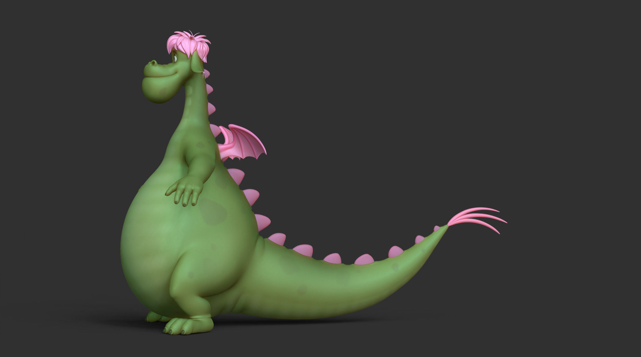 Elliott the Dragon 3D model_10