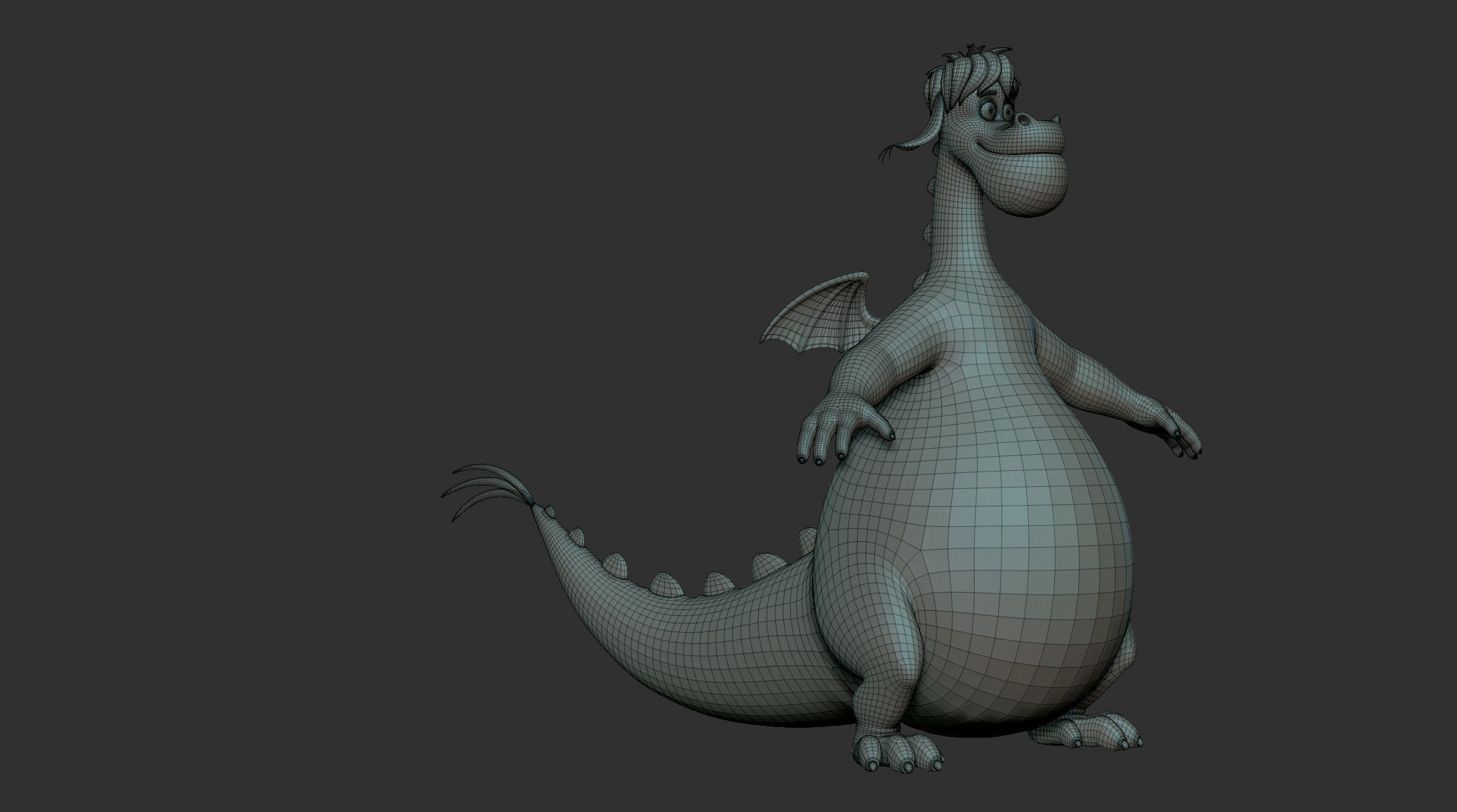 Elliott the Dragon 3D model_14