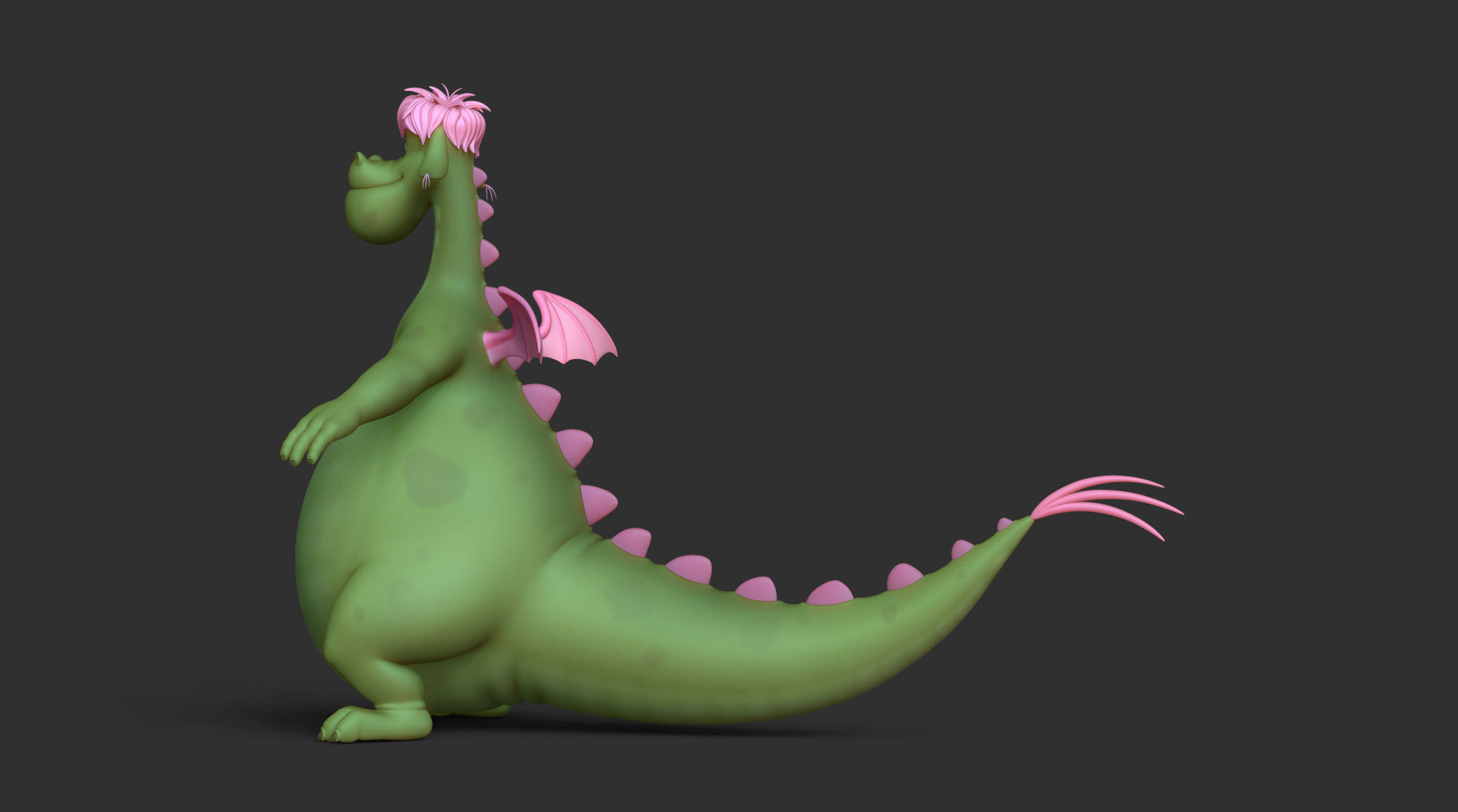 Elliott the Dragon 3D model_9
