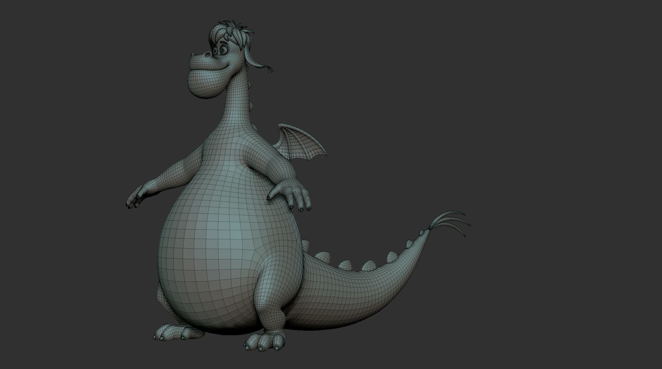 Elliott the Dragon 3D model_23