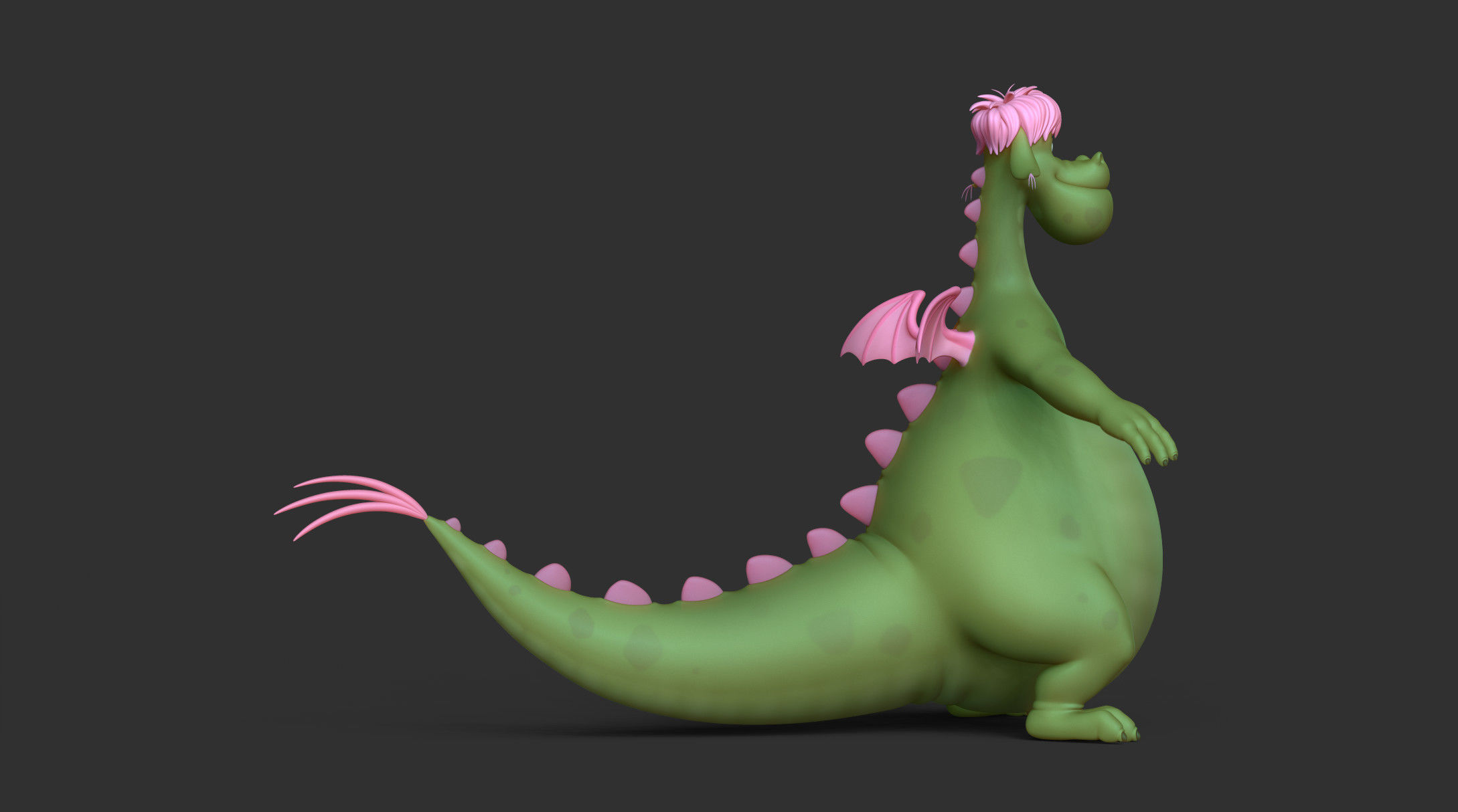 Elliott the Dragon 3D model_4