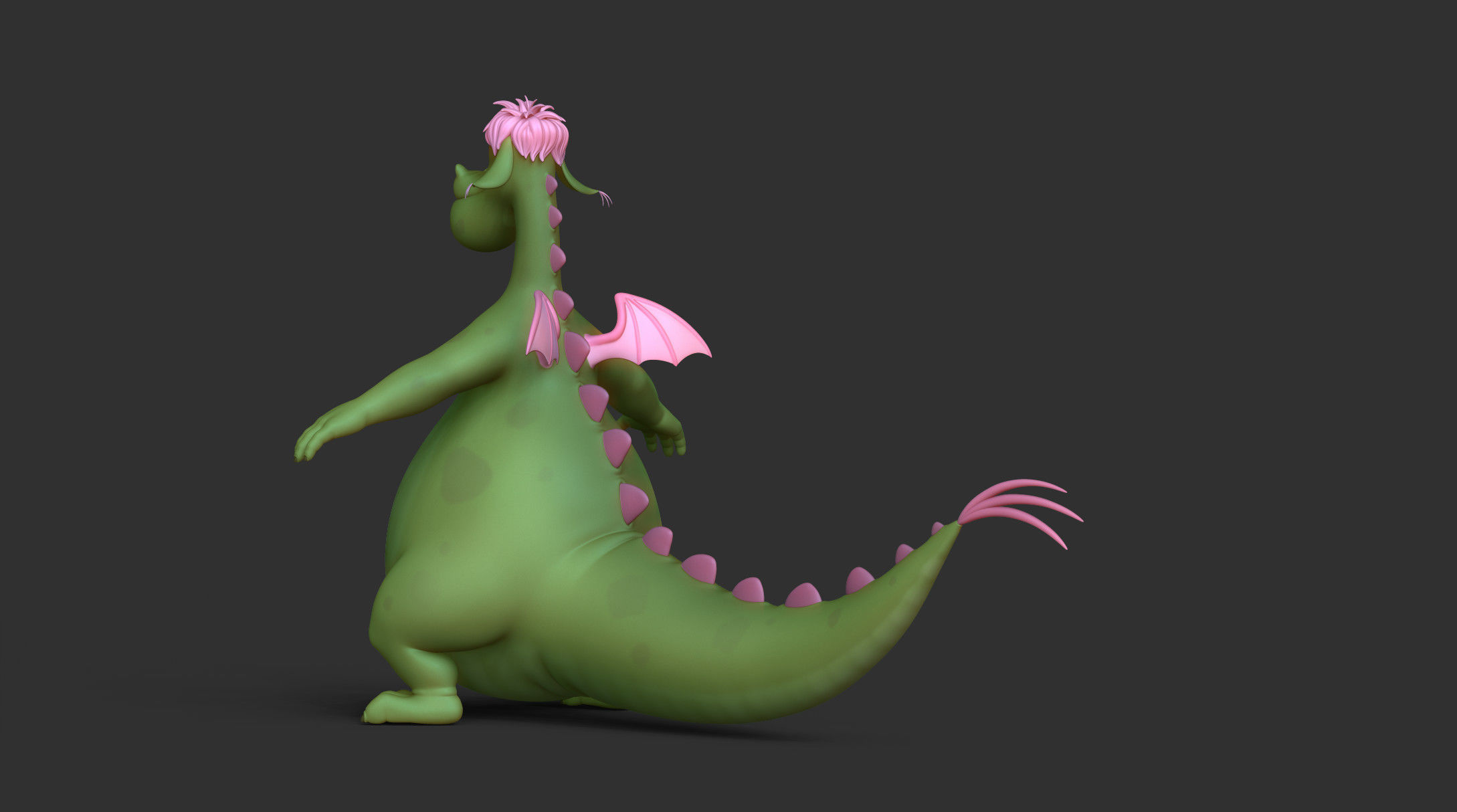 Elliott the Dragon 3D model_8