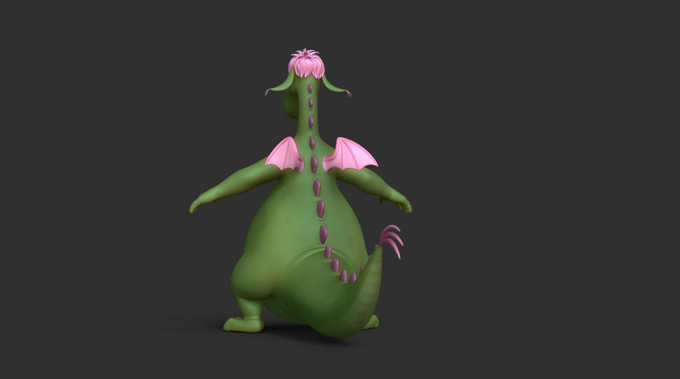 Elliott the Dragon 3D model_7