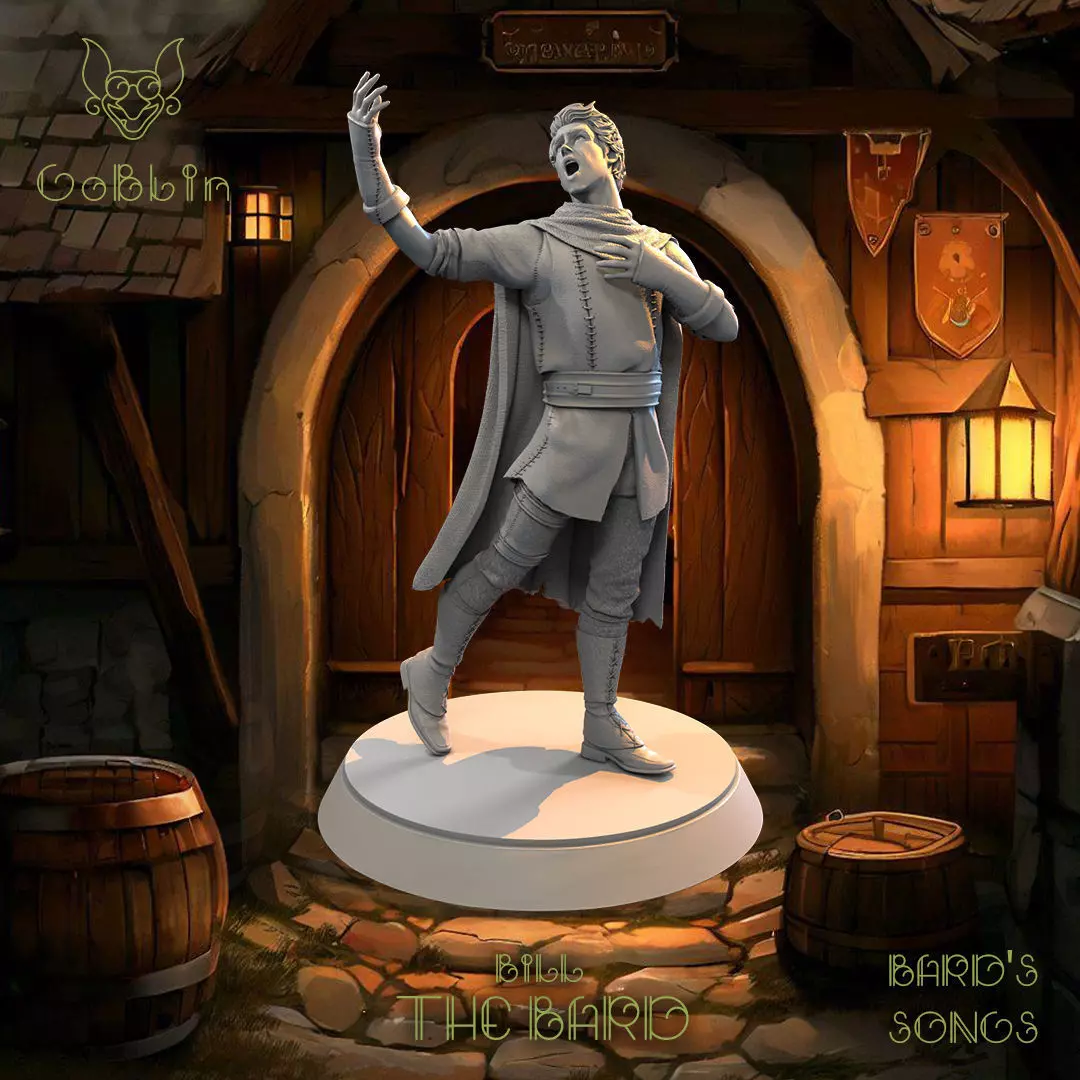 Bill The Bard 2 - Bard Songs 3D print model