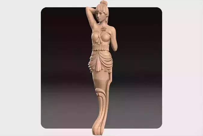 Carved decor ornament for cnc 02