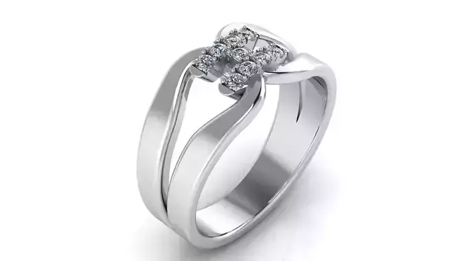Jewelry H ring  3D print model